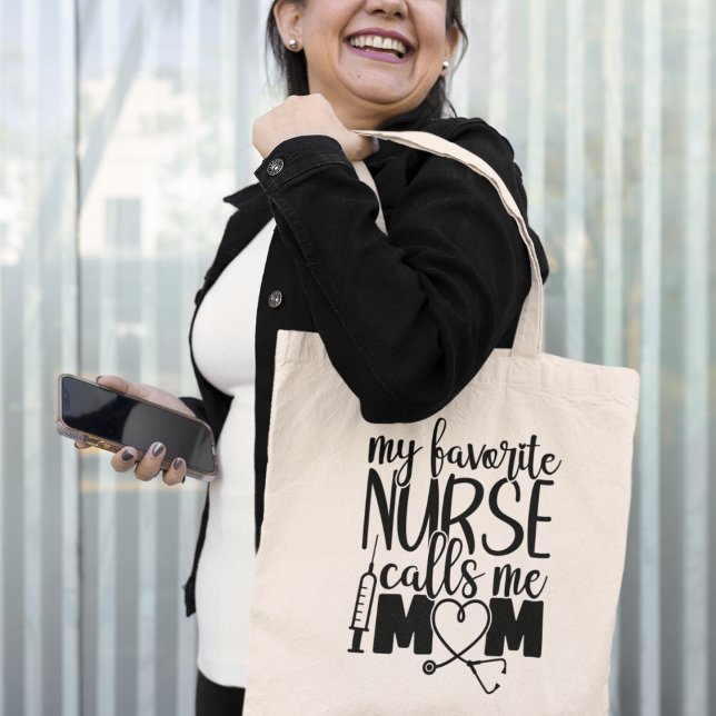 Meine Lieblings-Krankenschwester nennt mich Mama - Tragetasche (My favorite Nurse call me mom - Tote Bag)