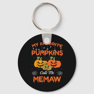 Meine Lieblings-Kürbis nennen mich Halloween-Fraue Schlüsselanhänger
