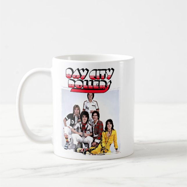 Meine Lieblings-Leute Band Bay City Rollers Music  Kaffeetasse (Links)