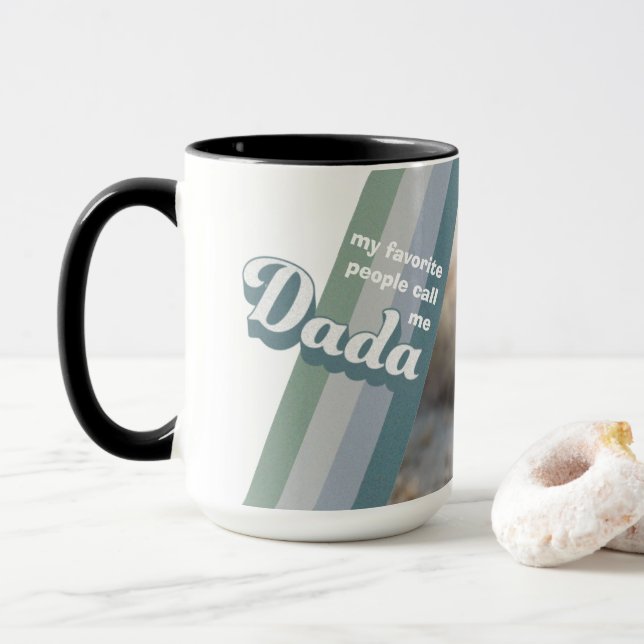 Meine Lieblings-Leute nennen mich Dada Personalisi Tasse (Mit Donut)