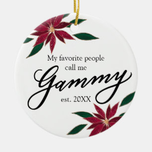 Meine Lieblings-Leute nennen mich Gammy Christmas Keramik Ornament