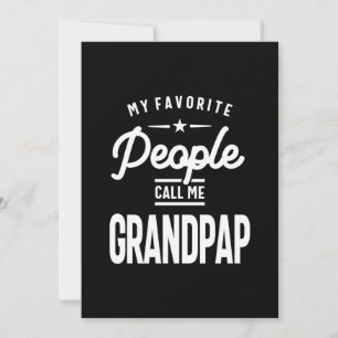 Meine Lieblings-Leute nennen mich Grandpap Dankeskarte