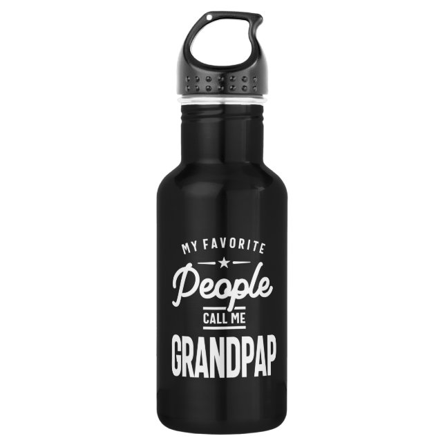 Meine Lieblings-Leute nennen mich Grandpap Edelstahlflasche (Vorderseite)