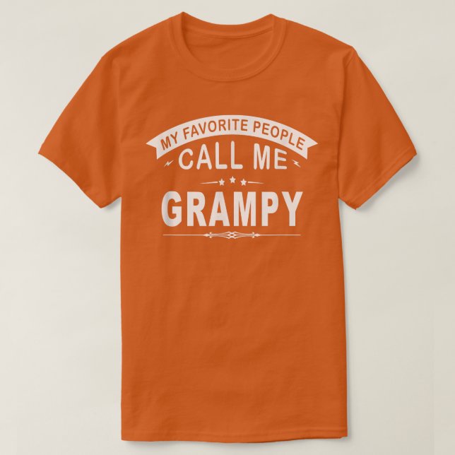 Meine Lieblings-Leute nennen mich grauenvolle Opa- T-Shirt (Design vorne)