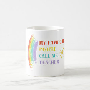 Meine Lieblings-Leute nennen mich Lehrerin-Tasse Verwandlungstasse