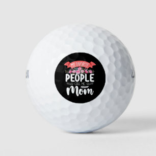 Meine Lieblings-Leute nennen mich Mama Muttertagsf Golfball