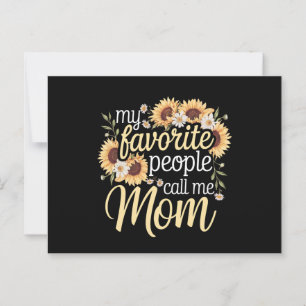 Meine Lieblings-Leute nennen mich Mama Postkarte