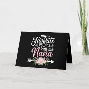 Meine Lieblings-Leute nennen mich Nana Mütter Day  Dankeskarte