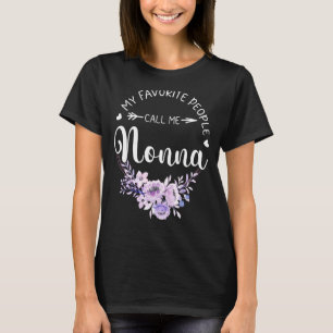 Meine Lieblings-Leute nennen mich Nonna Women Flor T-Shirt
