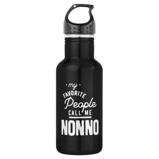 Meine Lieblings-Leute nennen mich Nonno Edelstahlflasche (Vorderseite)