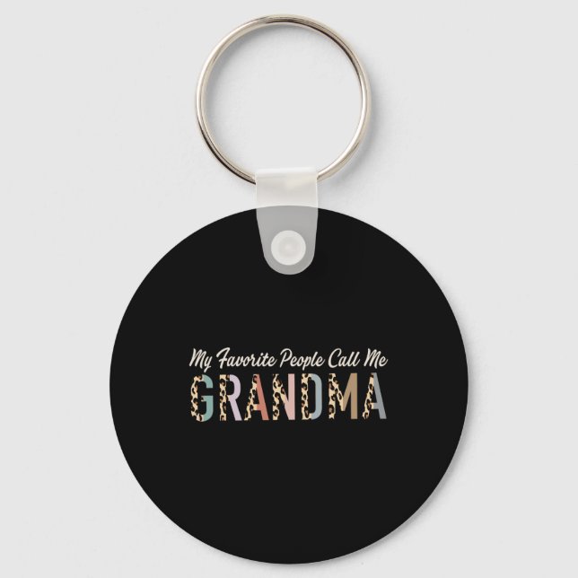 Meine Lieblings-Leute nennen mich Oma Geschenke Le Schlüsselanhänger (Vorderseite)
