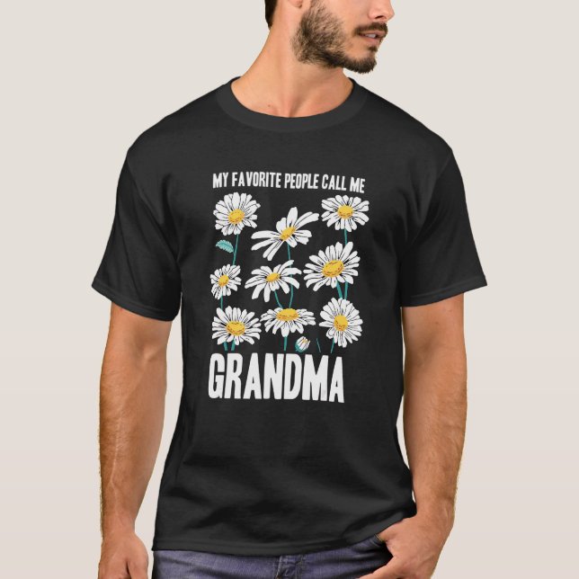 Meine Lieblings-Leute nennen mich Oma Granny Grand T-Shirt (Vorderseite)