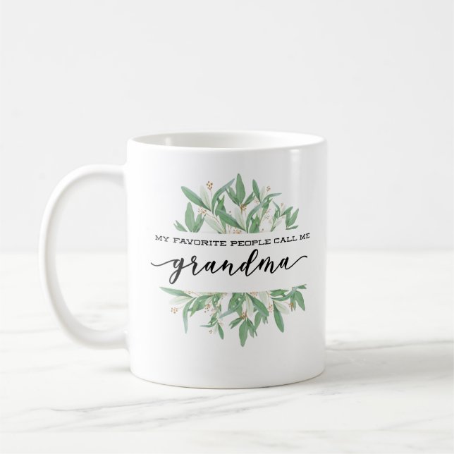 Meine Lieblings-Leute nennen mich Oma-Tasse Kaffeetasse (Links)