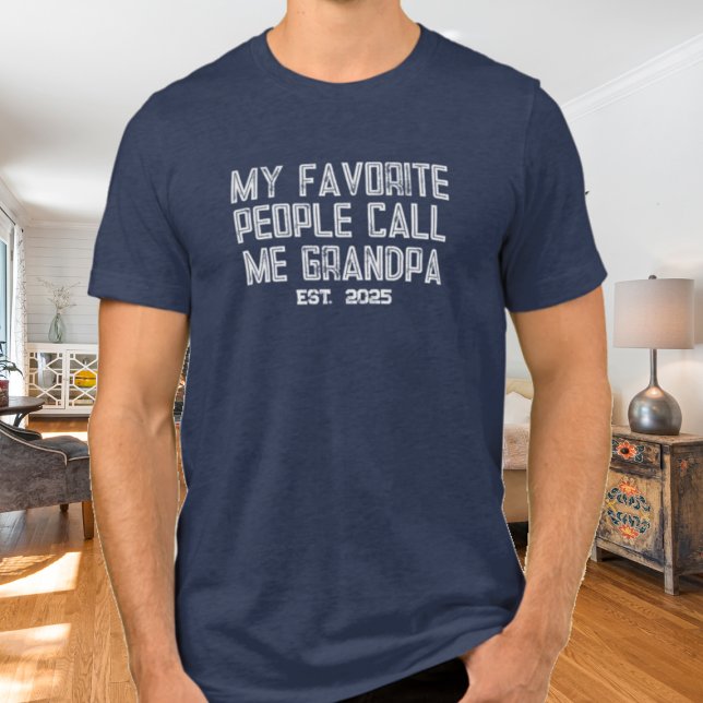 Meine Lieblings-Leute nennen mich Opa Est 2025 Tri-Blend Shirt (Von Creator hochgeladen)