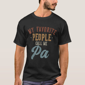 Meine Lieblings-Leute nennen mich Pa Funny Pa Gebu T-Shirt