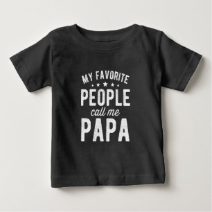 Meine Lieblings-Leute nennen mich Papa Baby T-shirt