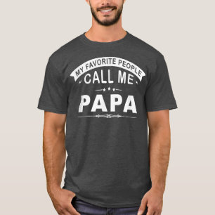 Meine Lieblings-Leute nennen mich Papa Opa Men Gif T-Shirt