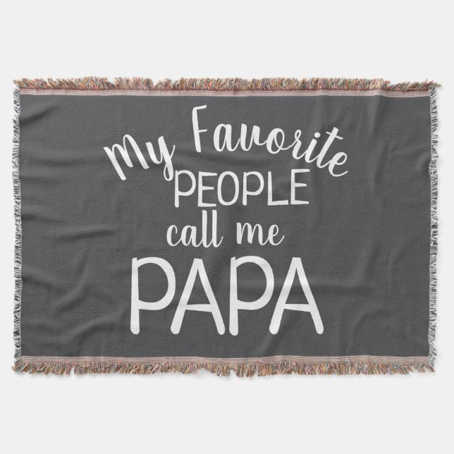 Meine Lieblings-Leute nennen mich Papa Schwarz und Decke (Vorderseite)
