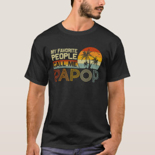 Meine Lieblings-Leute nennen mich Papop Vintag Ret T-Shirt