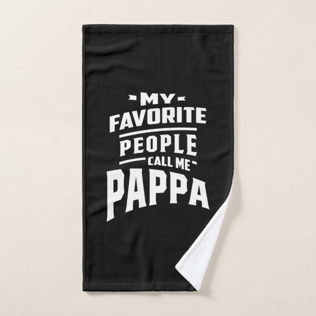 Meine Lieblings-Leute nennen mich Pappa - Vater Gr Handtuch (Handtuch)