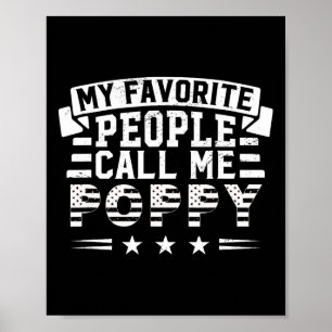 Meine Lieblings-Leute nennen mich Poppy Funny Vate Poster