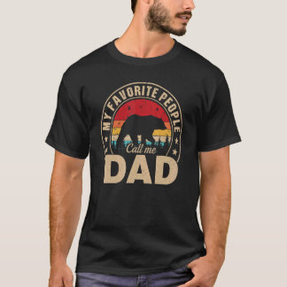 Meine Lieblings-Leute nennen mich Vater Männer Vin T-Shirt
