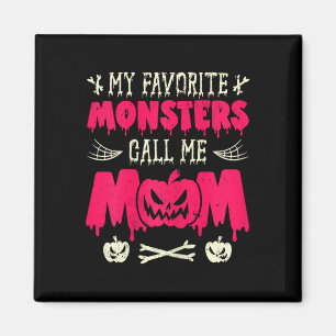 Meine Lieblings-Monster nennen mich Mama Halloween Magnet