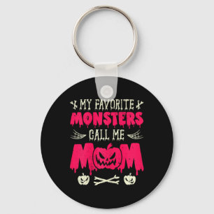 Meine Lieblings-Monster nennen mich Mama Halloween Schlüsselanhänger
