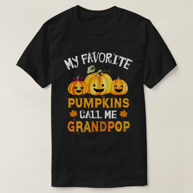 Meine Lieblings-Pumpkins nennen mich Grandpop-hall T-Shirt (Design vorne)