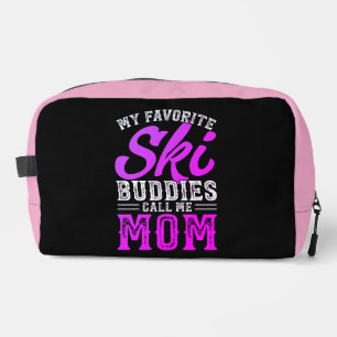Meine Lieblings-Ski-Buddies nennen mich Mama Waschbeutel