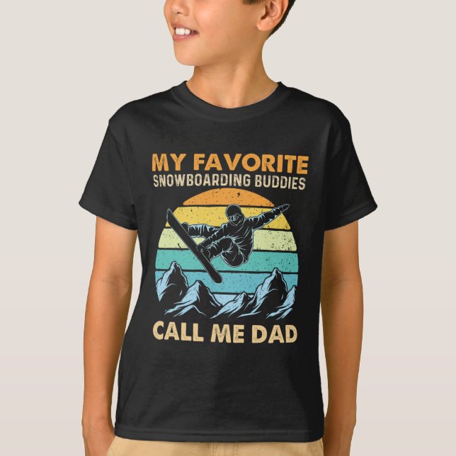 Meine Lieblings-Snowboarden nennen mich Vater - Sn T-Shirt (Vorderseite)