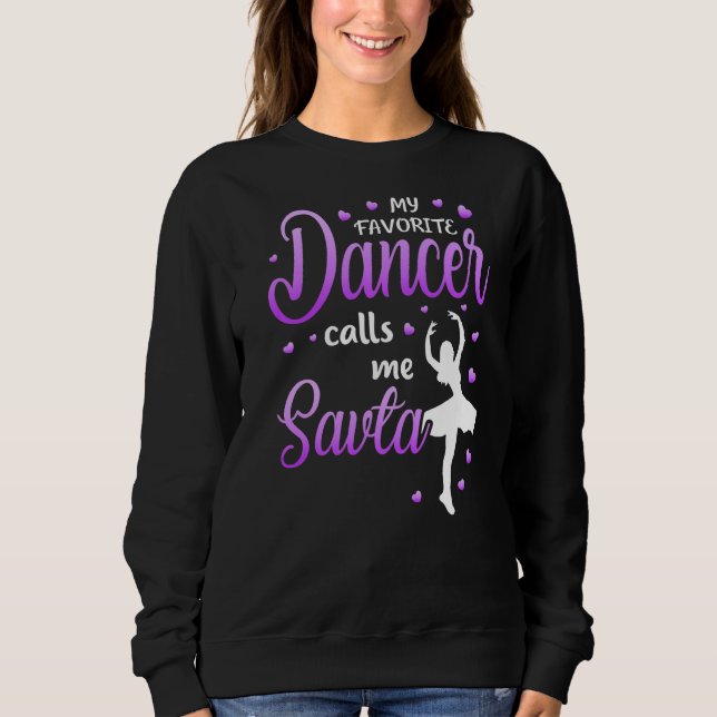 Meine Lieblings-Tänzerin nennt mich Savta Dance Om Sweatshirt (Vorderseite)