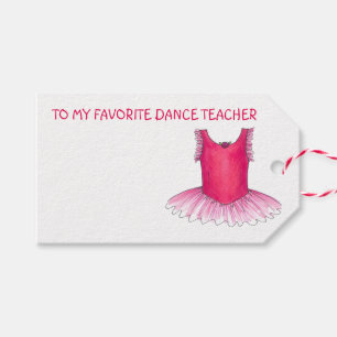 Meine Lieblings-Tanzlehrerin Ballerina Tutu Geschenkanhänger