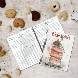 Meine Lieblings-Vegan-Rezepte für Weihnachten Notizbuch