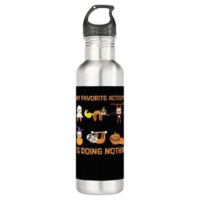 Meine Lieblingsaktivität ist es, nicht in 'Retro-S Edelstahlflasche (Vorderseite)