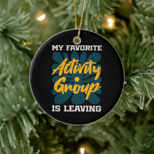 Meine Lieblingsaktivität ist Gehen - Lustige Intro Keramik Ornament
