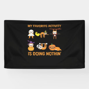 Meine Lieblingsbeschäftigung ist Nichts-Tun Retro Banner