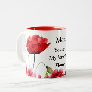 Meine Lieblingsblume Zweifarben-Kaffeetasse Zweifarbige Tasse