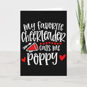 Meine Lieblingscheerleaderin nennt mich Poppy Lust Karte