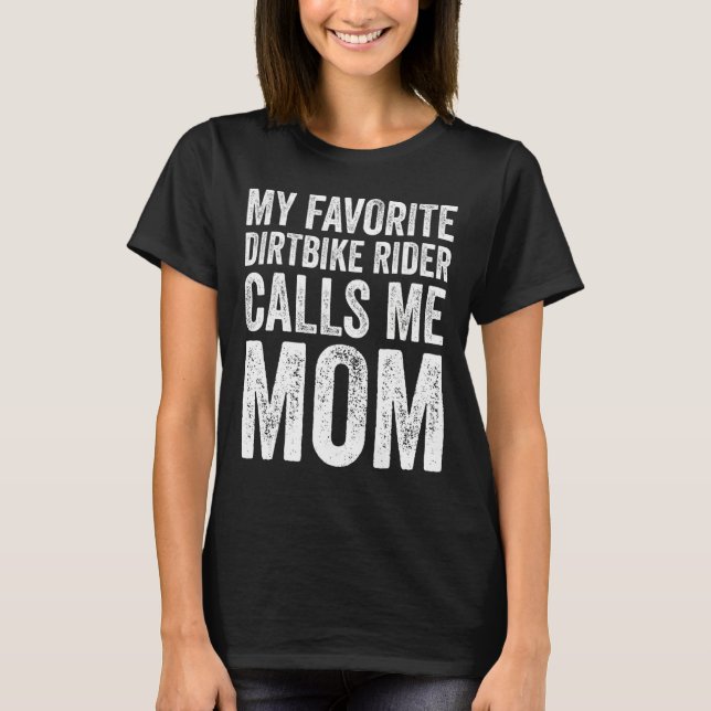 Meine Lieblingsfahrerin nennt mich Mama T-Shirt (Vorderseite)