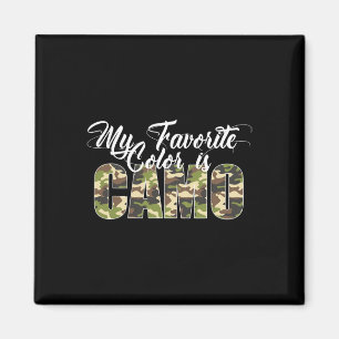 Meine Lieblingsfarbe ist Camo Lustiges Tarnmuster Magnet