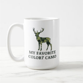 Meine Lieblingsfarbe ist Camouflage | Hirschjagd Kaffeetasse