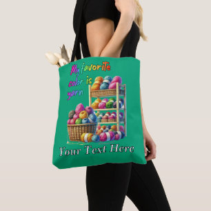 Meine Lieblingsfarbe ist Garn Tasche