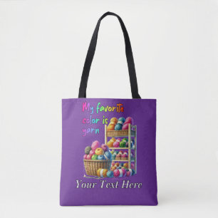 Meine Lieblingsfarbe ist Garn Tasche