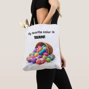 Meine Lieblingsfarbe ist Garn Tasche
