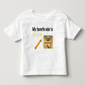 Meine Lieblingsfarbe ist gelb Kleinkind T-shirt