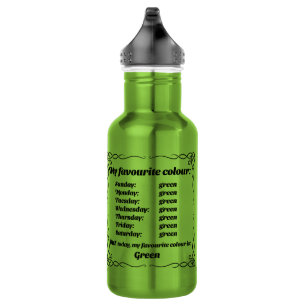 Meine Lieblingsfarbe ist grün Edelstahlflasche