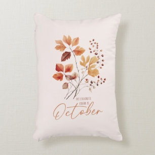 Meine Lieblingsfarbe ist Oktober - Herbstblätter & Dekokissen