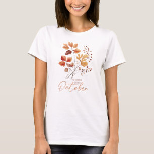 Meine Lieblingsfarbe ist Oktober - Herbstblätter & T-Shirt