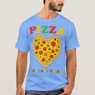 Meine Lieblingsfarbe ist Pizza Funny Pepperoni Sli T-Shirt